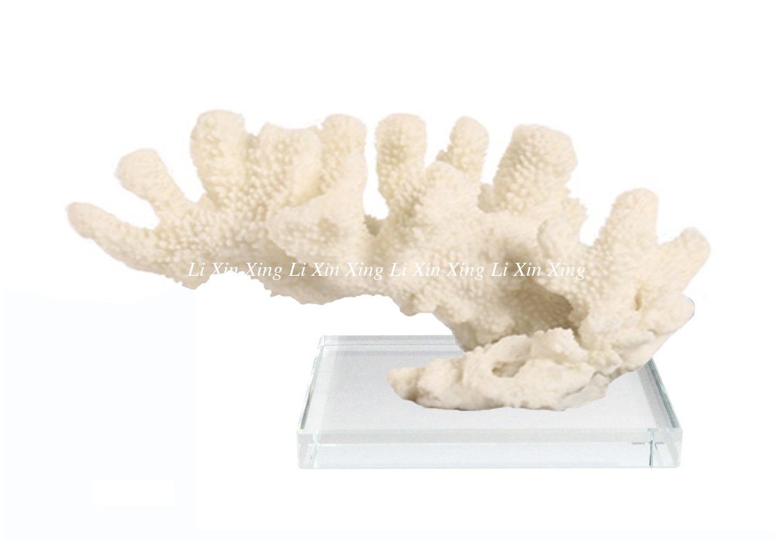 Miniture Aquarium Decorative Resin Coral Craft Ornament Nautical Beach