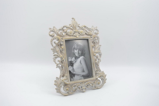 Vintage gold resin picture frame, intricate Baroque style, Ta