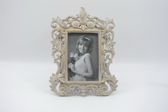 Vintage gold resin picture frame, intricate Baroque style, Ta